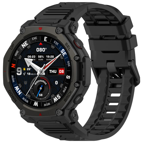 Amazfit T-Rex 3 Pro - 48mm siliconen bandje (zwart)