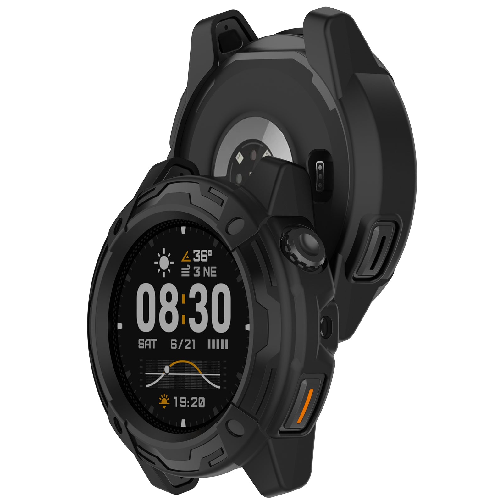 Coros Nomad rugged TPU case (zwart)