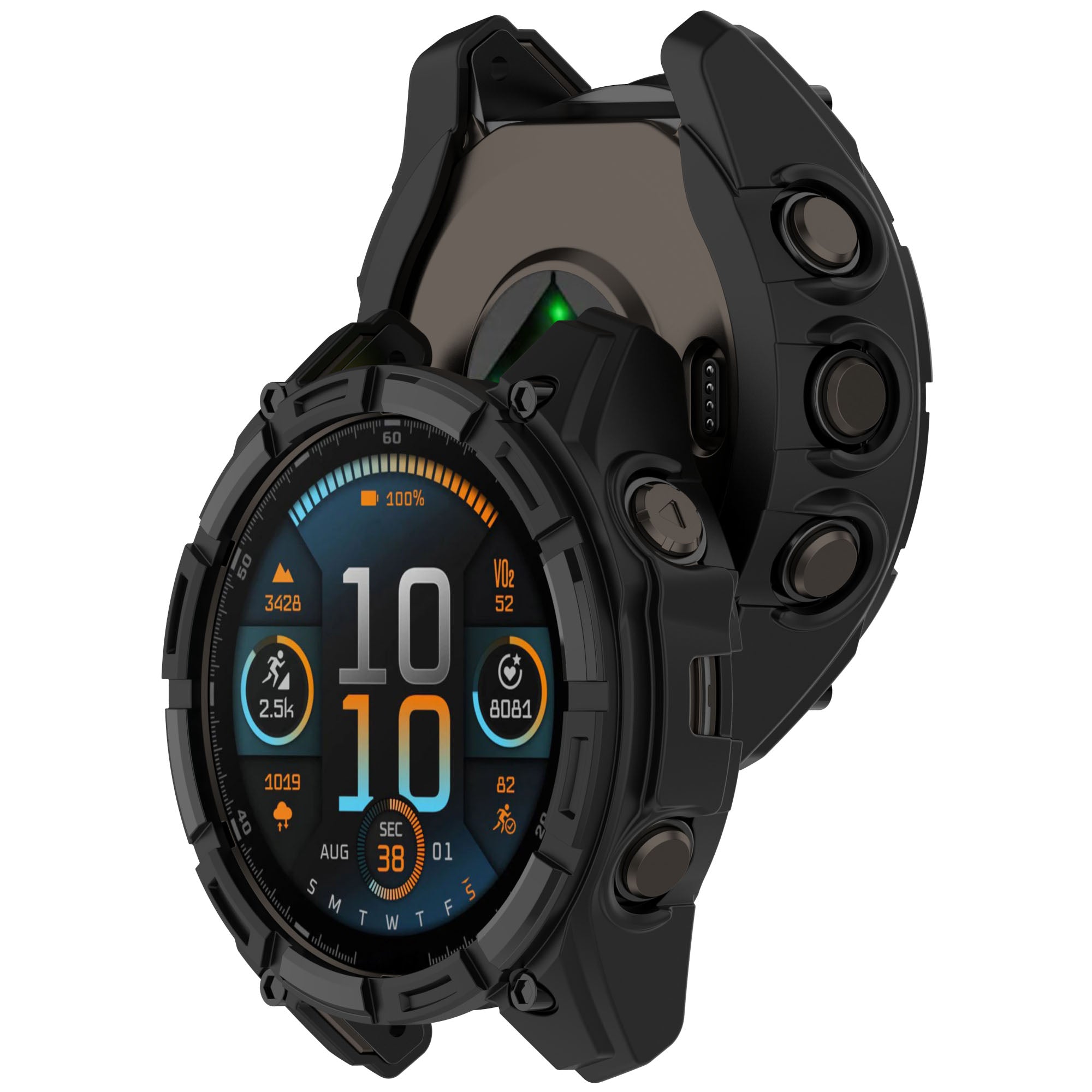 Garmin Quatix 8 - 51mm Rugged TPU case (zwart)