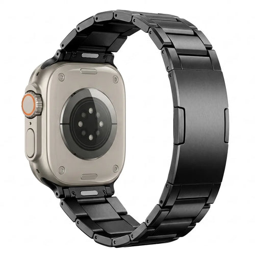 Apple Watch verfijnde titanium band (zwart)