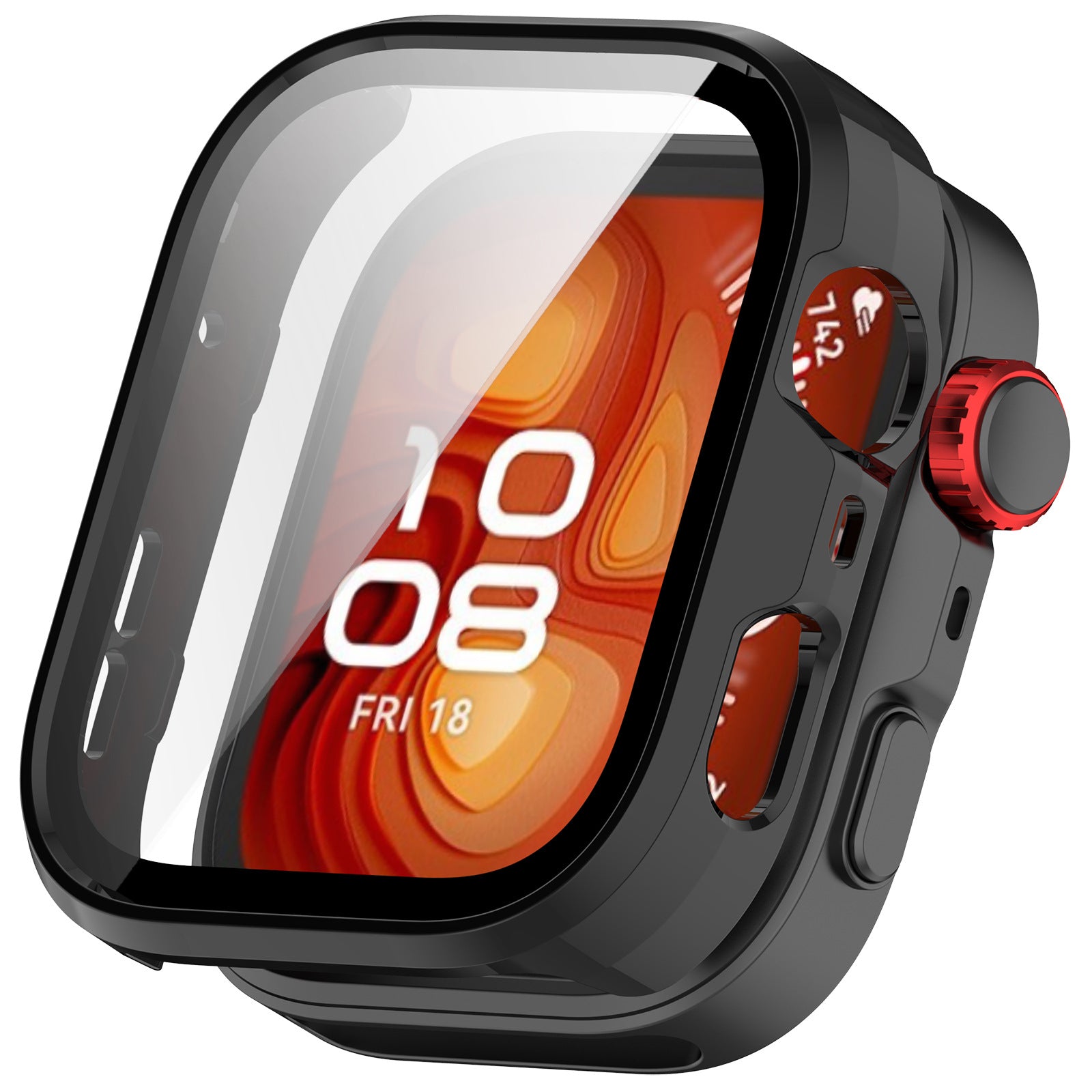 Huawei Watch Fit 4 Pro hard case met glas (zwart)