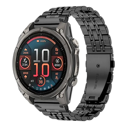 Garmin Descent G2 premium '7 bead' stalen band (zwart)