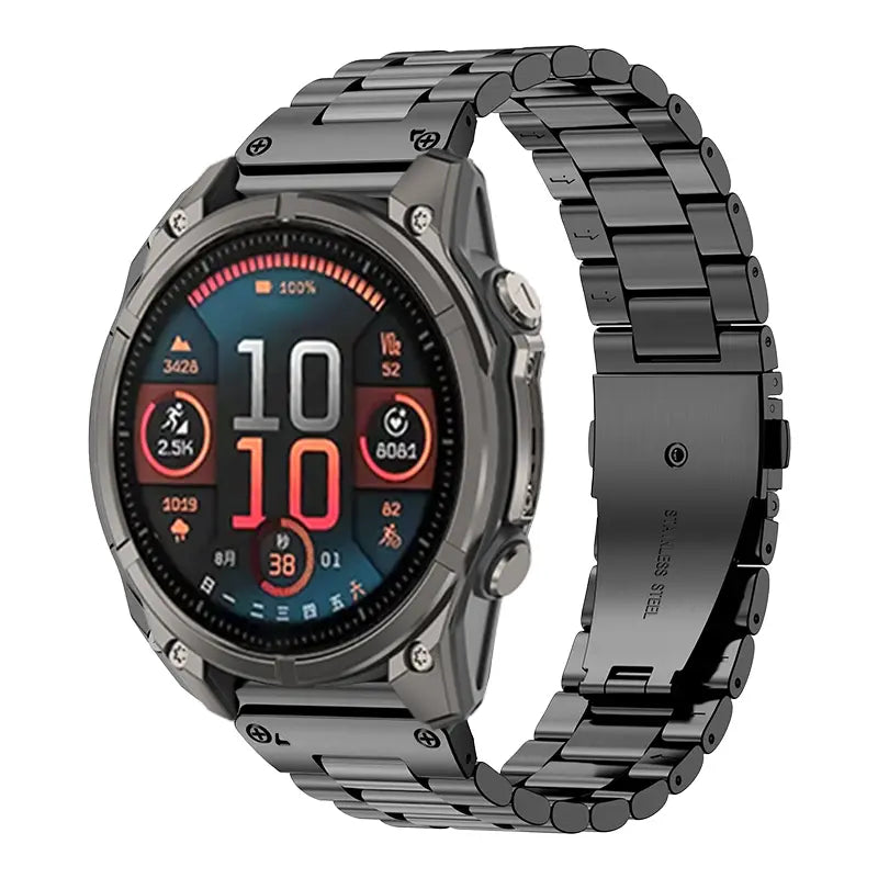 Garmin Fenix 8 - 43mm premium stalen band (zwart)