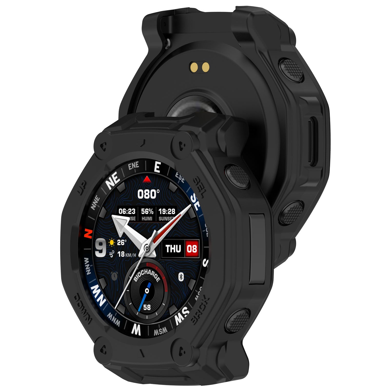 Amazfit T-Rex 3 Pro - 44mm rugged TPU case (zwart)