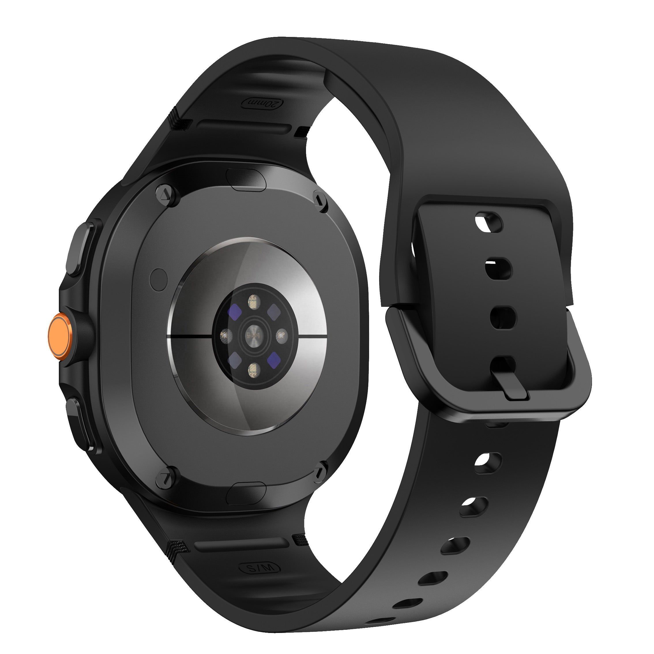 Samsung Galaxy Watch 8 Classic siliconen bandje (zwart)