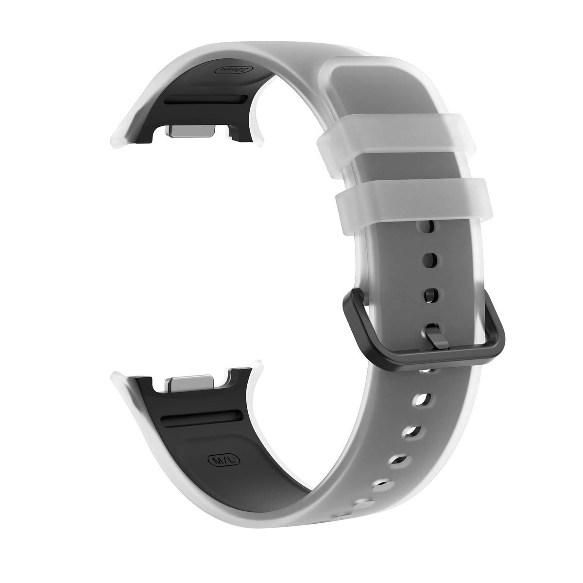 Samsung Galaxy Watch 8 Classic jelly siliconen band (zwart)
