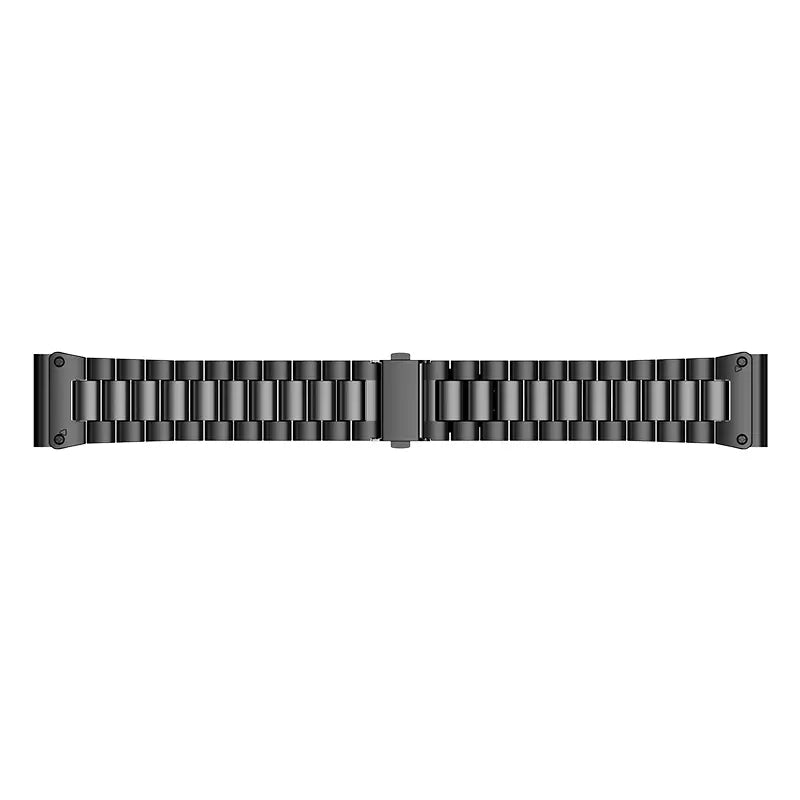 Garmin Quatix 5/6/7 premium stalen band (zwart)