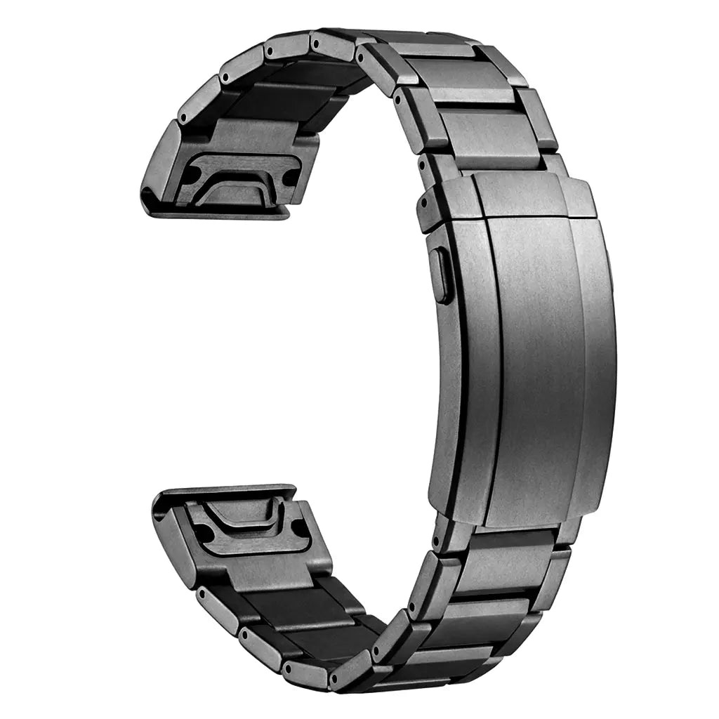 Garmin Forerunner 965 Adjustable Titanium Strap (Black)