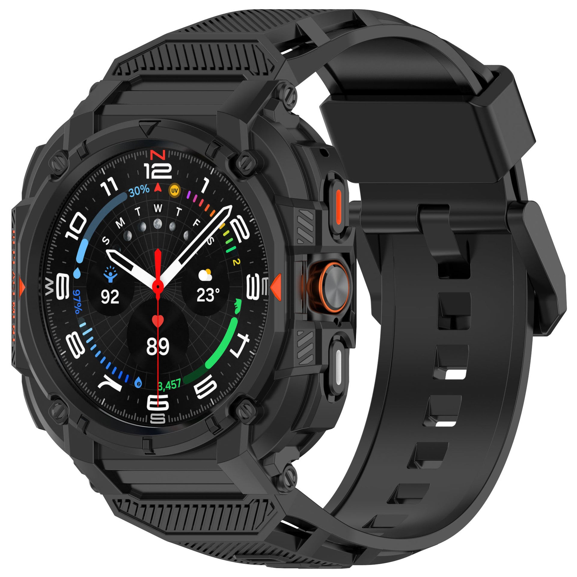 Samsung Galaxy Watch Ultra TPU Strap with Frame (Black)