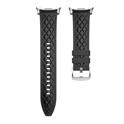 Samsung Galaxy Watch 8 - 40mm Diamond Leather Hybrid Strap (Black)