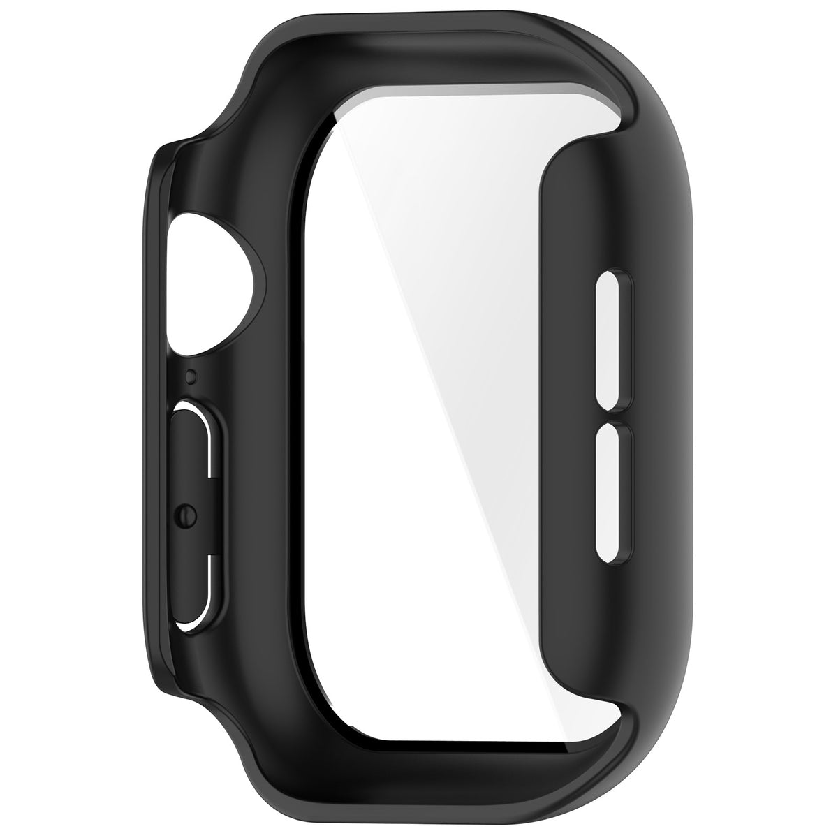 Apple Watch 12 - 46mm hard case met glas (zwart)