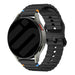 Coros Apex 42mm wave siliconen bandje (zwart)