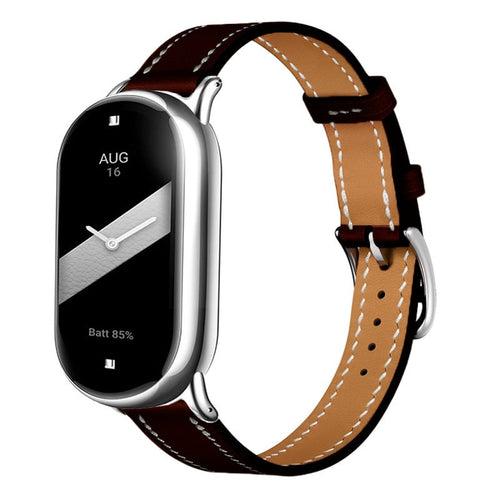 Xiaomi Smart Band 10 leren bandje (zwart)