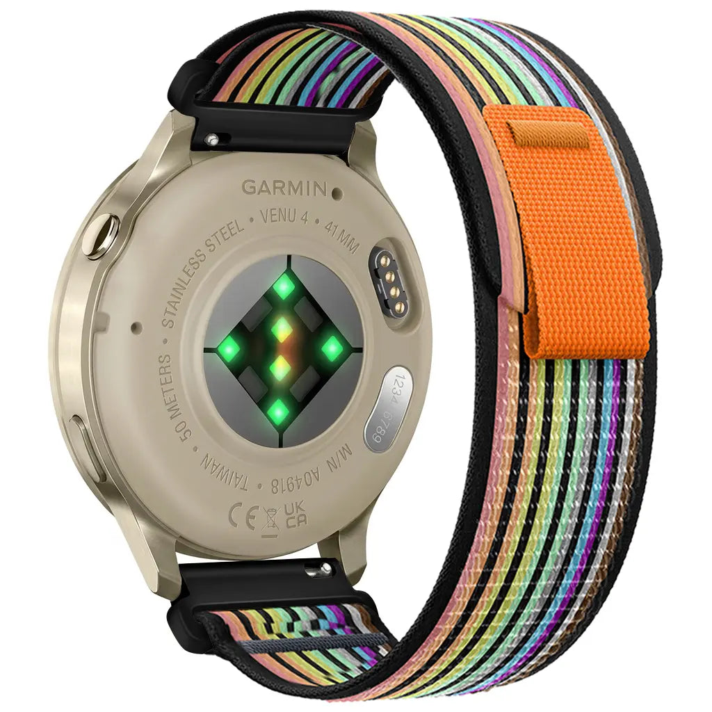 Garmin Forerunner 170 Trail Nylon Strap (Black/Colourful)
