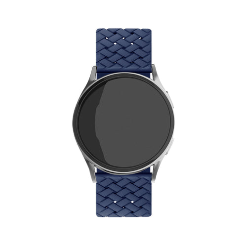 Samsung Galaxy Watch 5 44mm gevlochten siliconen bandje (donkerblauw)