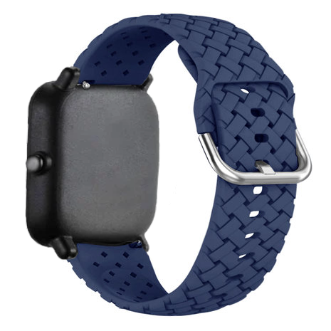 Amazfit GTS 2 Woven Silicone Strap (Dark Blue)