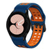 Samsung Galaxy Watch 4 40mm sport square bandje (blauw/oranje)