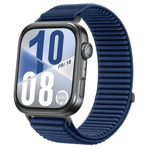 Huawei Watch Fit 4 Pro nylon wave bandje (blauw)