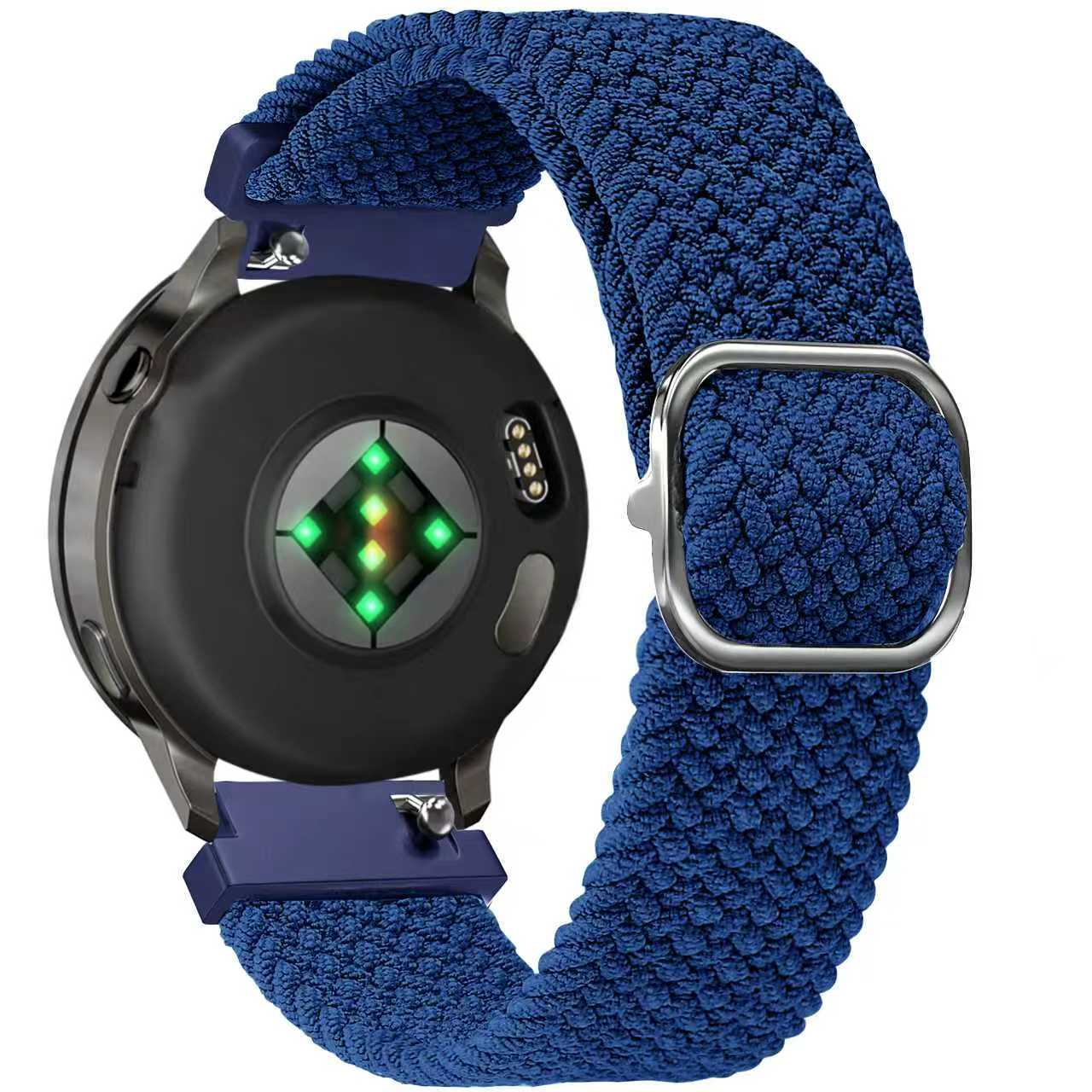Bandz Garmin Venu 2s verstelbare nylon band (blauw)