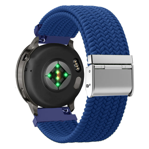 Bandz Garmin Approach S42 gevlochten nylon band (blauw)