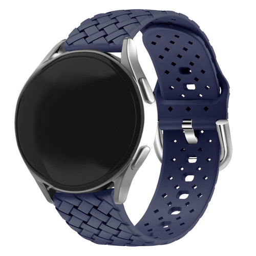 Samsung Galaxy Watch Active Woven Silicone Strap (Dark Blue)
