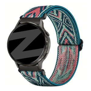 Bandz Garmin Vivomove Style Elastic Nylon Strap (Blue Mix)