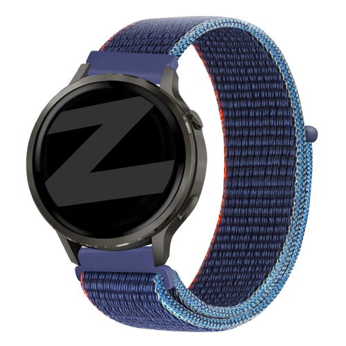Bandz Garmin Approach S42 nylon loop band (donkerblauw mix)