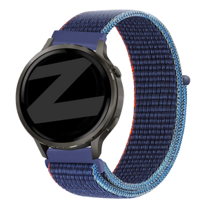 Bandz Garmin Venu 4 - 41mm Nylon Loop Strap (Dark Blue Mix)