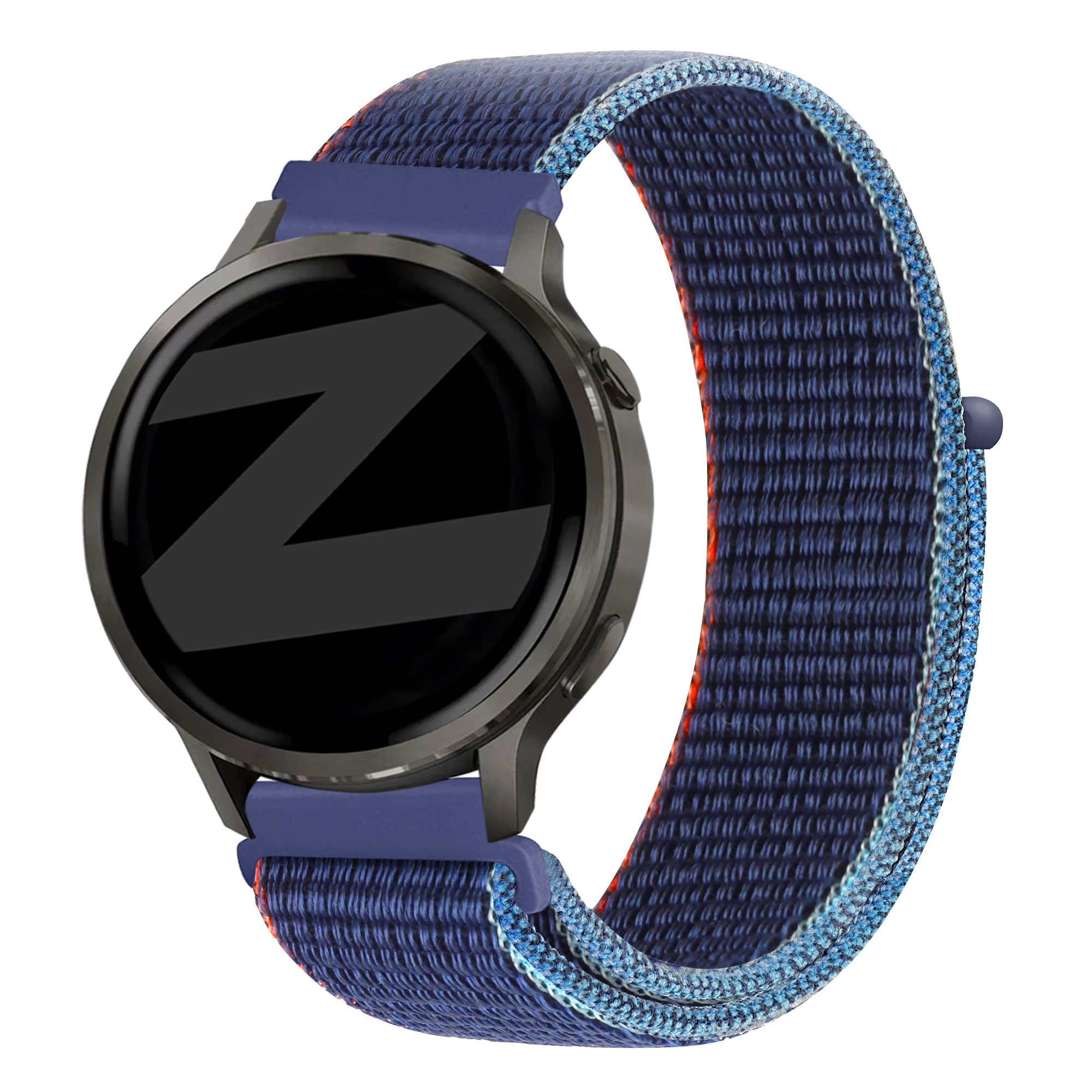 Bandz Garmin Forerunner 255s nylon loop band (donkerblauw mix)
