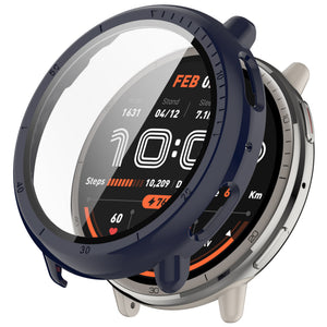 Amazfit Active 2 PC case met glas (donkerblauw)