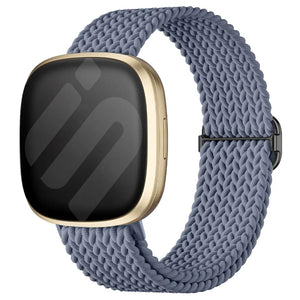 Fitbit Sense 2 verstelbaar geweven bandje (grijsblauw)