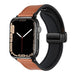 Apple Watch leren D-buckle bandje (bruin)