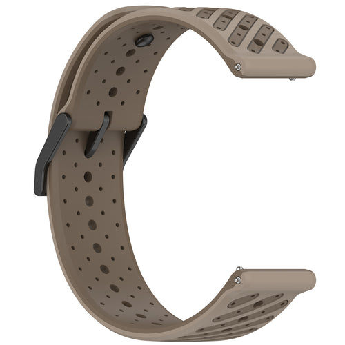 Amazfit GTR 4 striped silicone band (bruin)