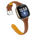 Fitbit Sense 2 Slim Leather Strap (Brown)