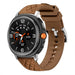 Samsung Galaxy Watch 8 - 40mm Diamond Leather Hybrid Strap (Brown)