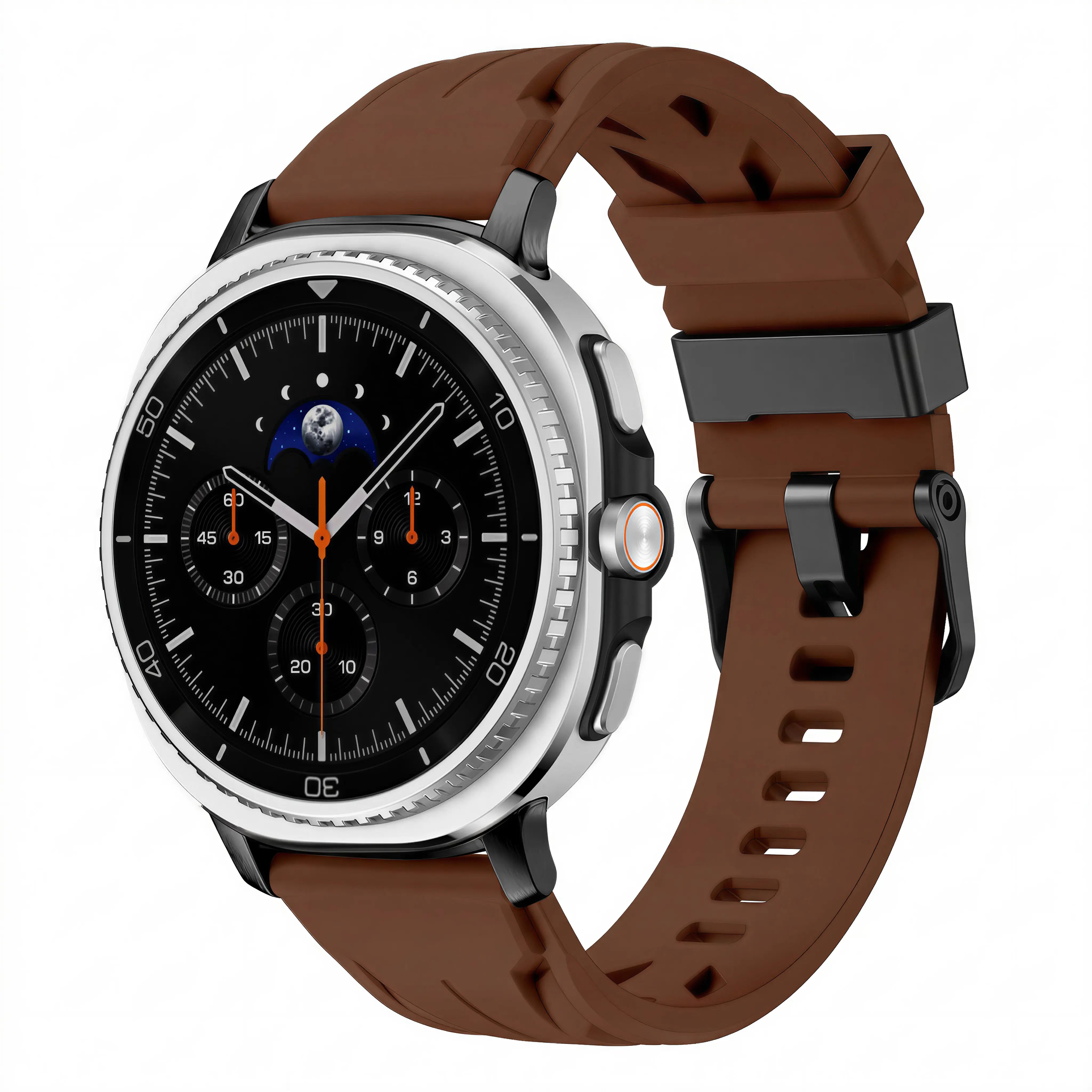 Samsung Galaxy Watch 9 - 44mm race siliconen band (bruin)