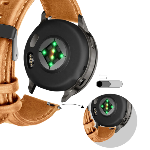 Bandz Garmin Approach S42 Leather Strap 'Classic' (Brown)