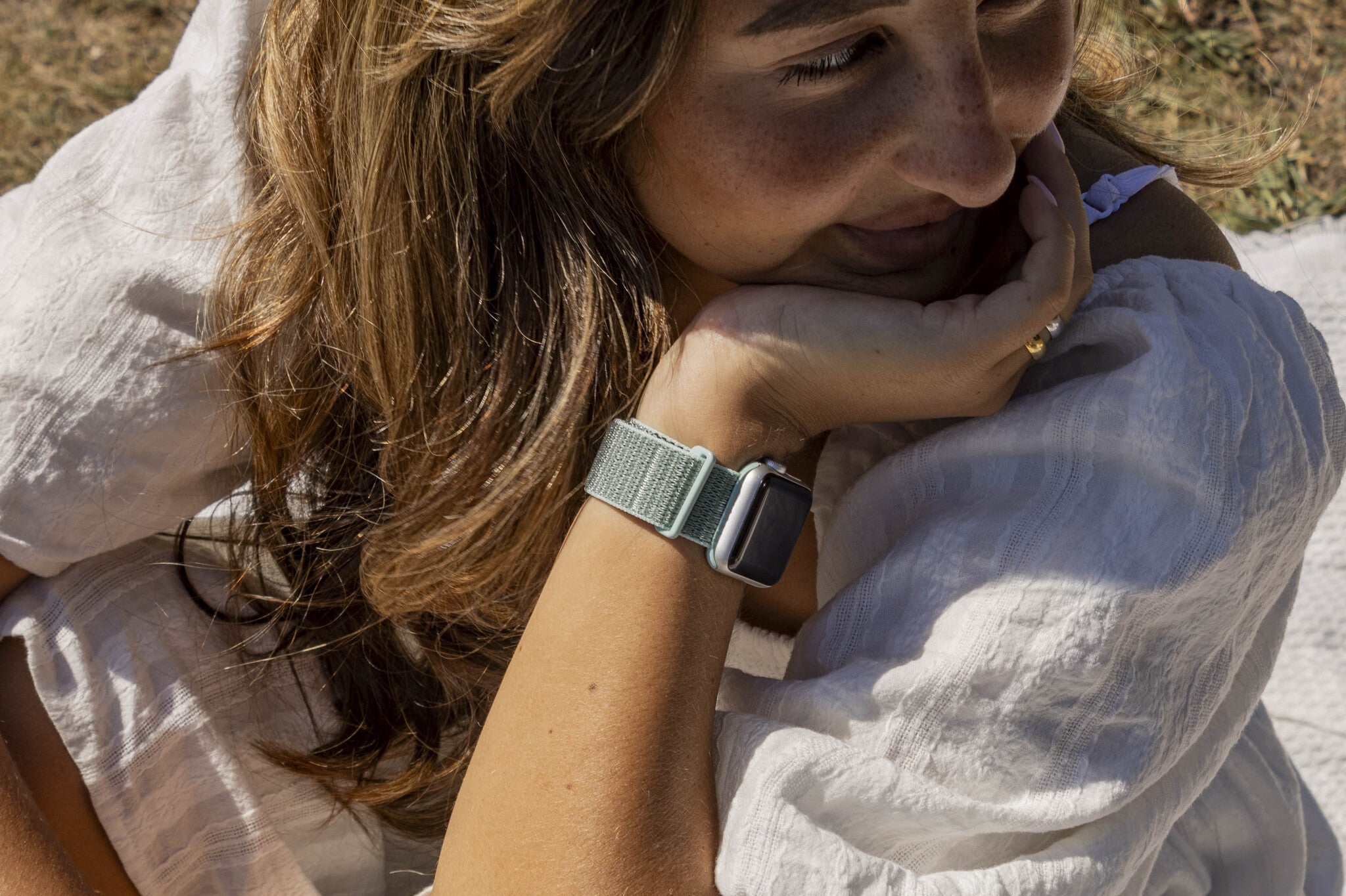 xoxo Wildhearts Apple Watch Nylon Strap (Mintgreen)