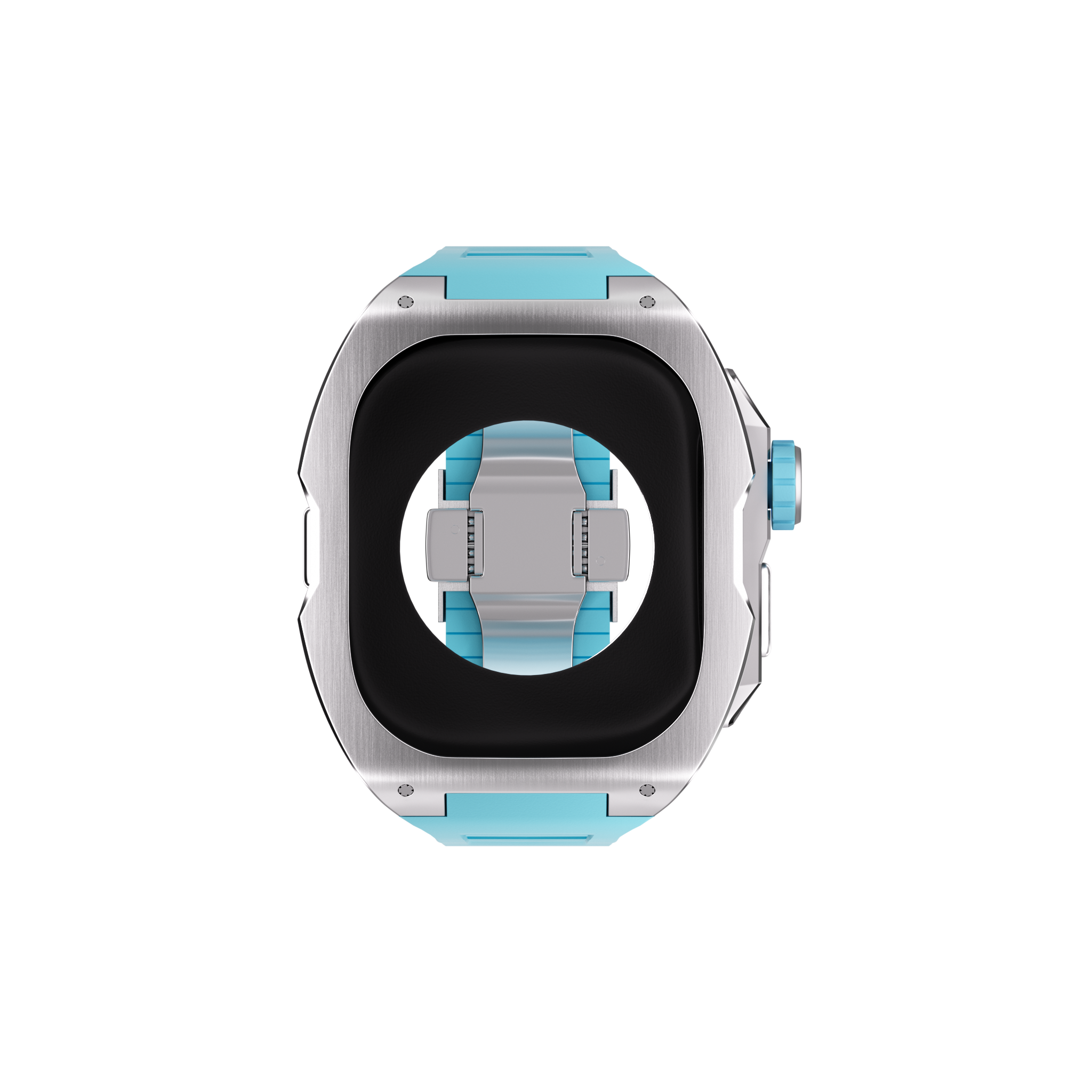 Reqior Apple Watch Ultra Case with Rubber Strap (Blue)