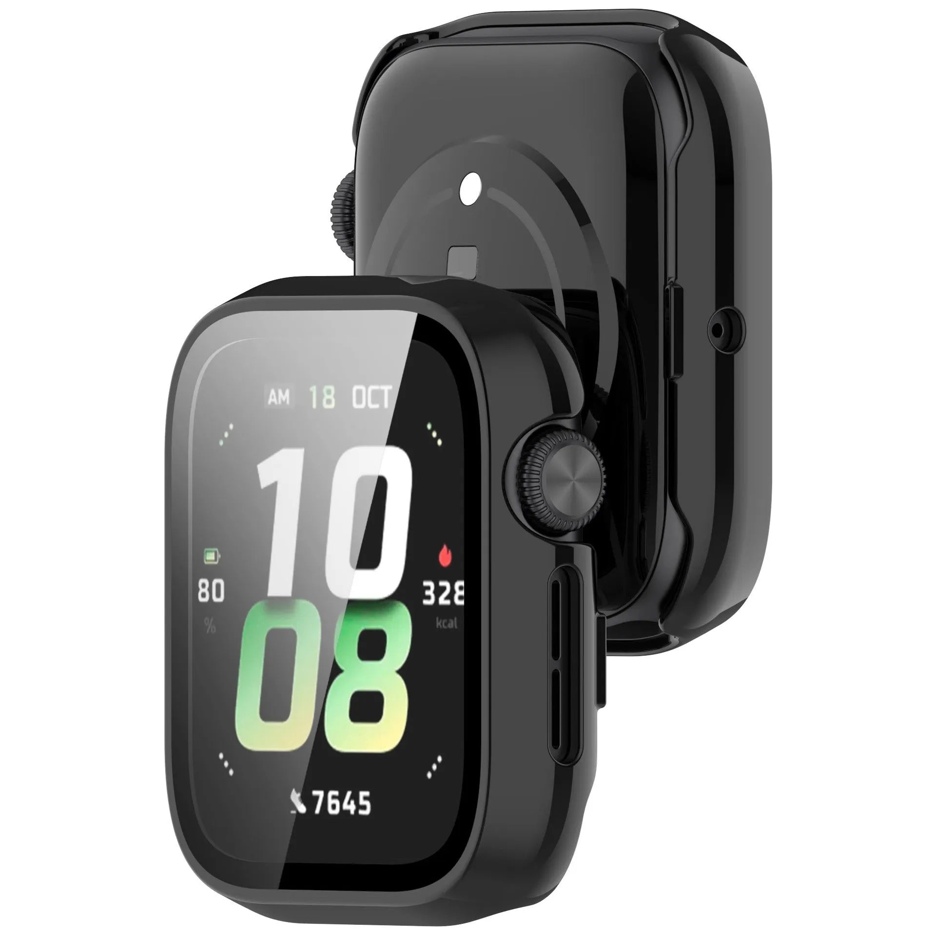 Honor Watch 5 PC case met glas (zwart)