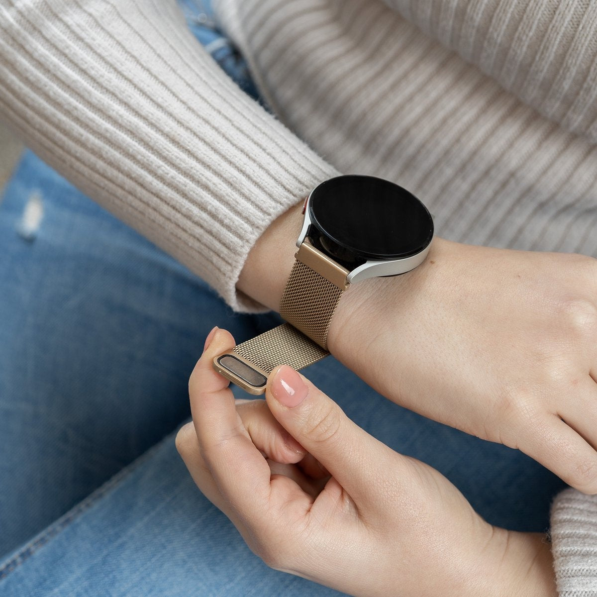 Amazfit GTR Mini Milanese band (champagne)