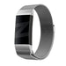 Bandz Fitbit Charge 4 Milanese loop band (zilver)