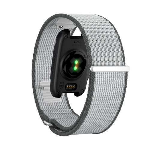 Bandz Garmin Cirqa Nylon Strap for Biceps (Grey/White)