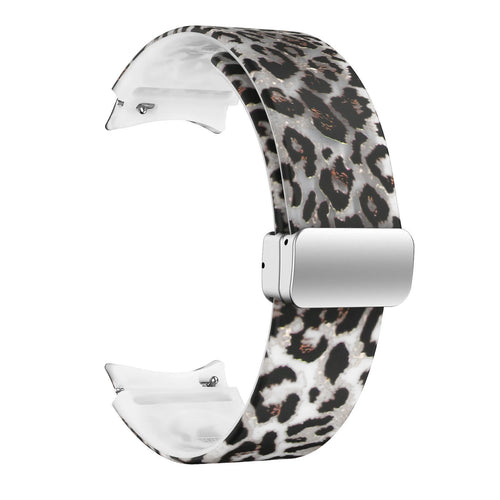 Luminous Leopard Samsung Galaxy Watch 4 Classic 46mm magnetisch bandje