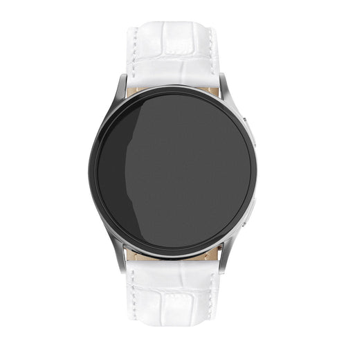 Xiaomi Watch S4 Leather Crocodile Grain Strap (White)