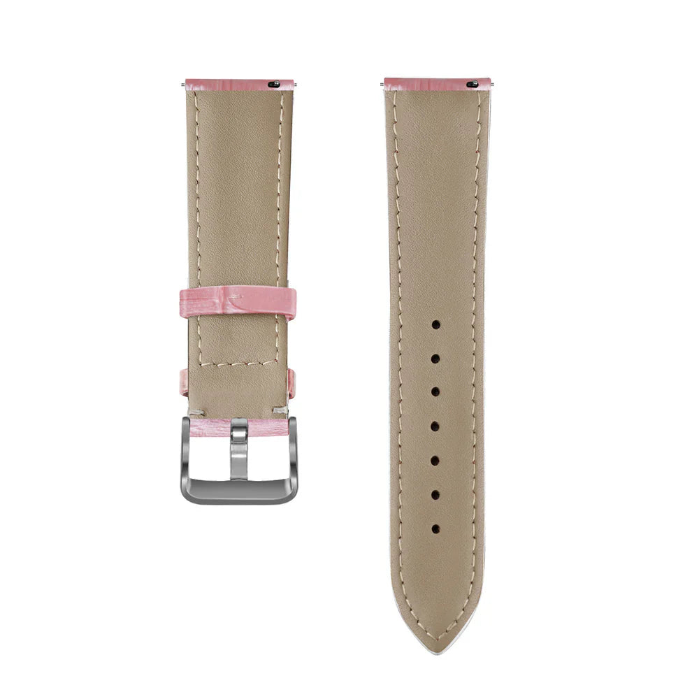Withings Steel HR Sport Crocodile leren grain band (roze)