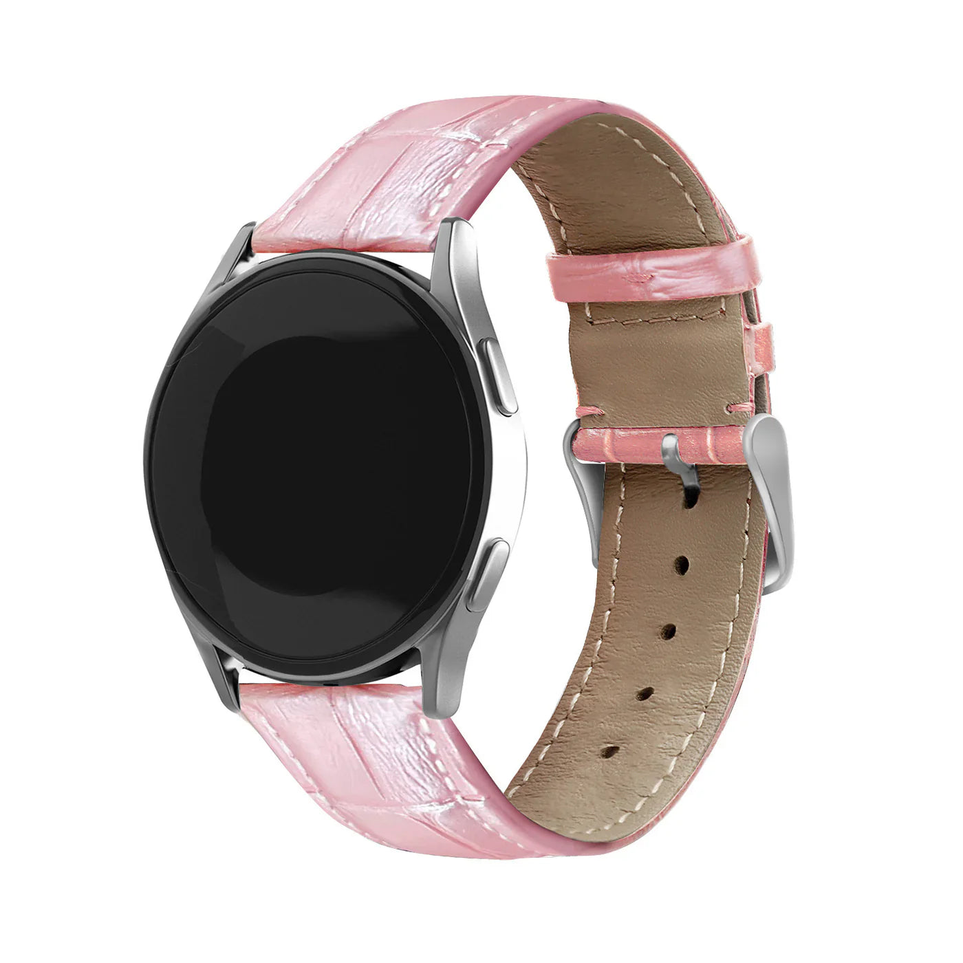 Withings ScanWatch Nova Crocodile leren grain band (roze)