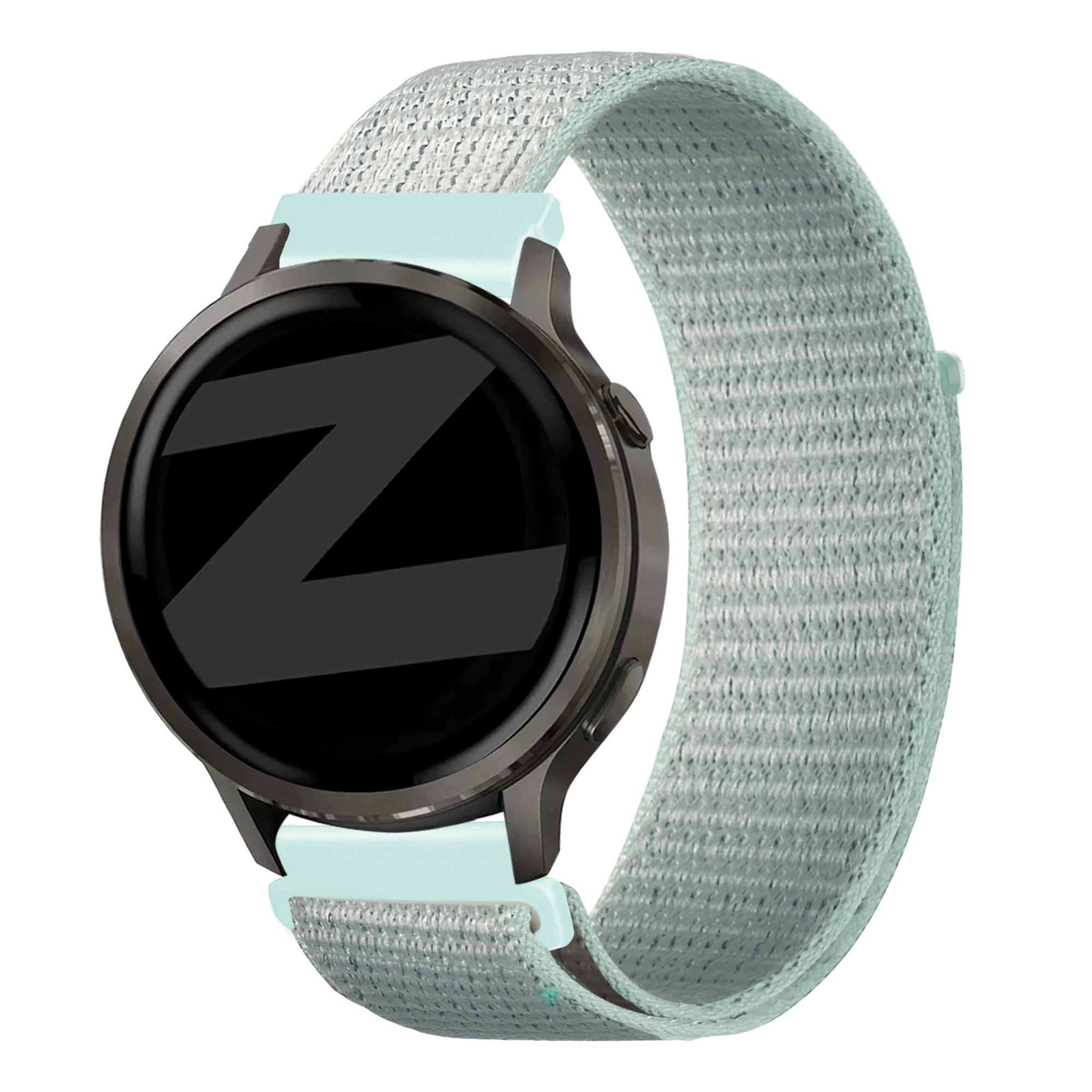 Bandz Garmin Venu 2s nylon loop band (licht cyaan)