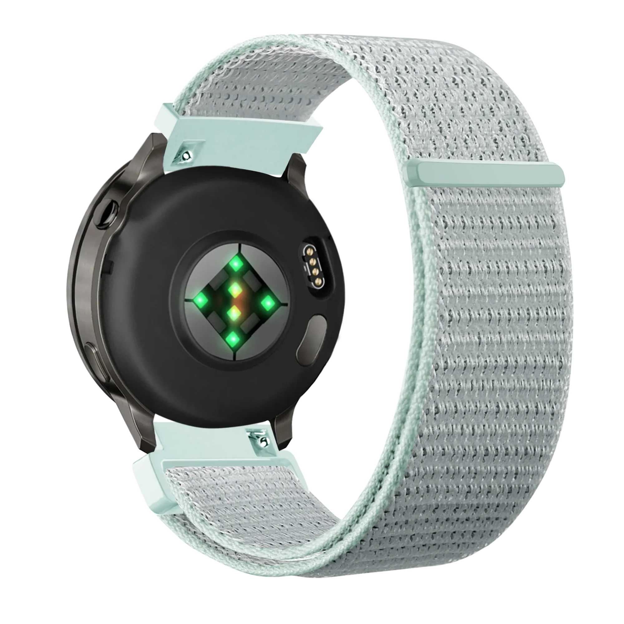 Bandz Garmin Forerunner 55 Nylon Loop Strap (Light Cyan)