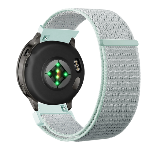 Bandz Garmin Vivomove 3s nylon loop band (licht cyaan)